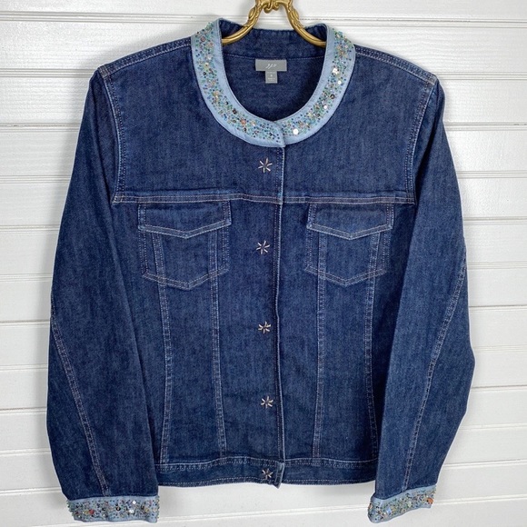 J. Jill Jackets & Blazers - J. Jill Denim Jacket Size Small